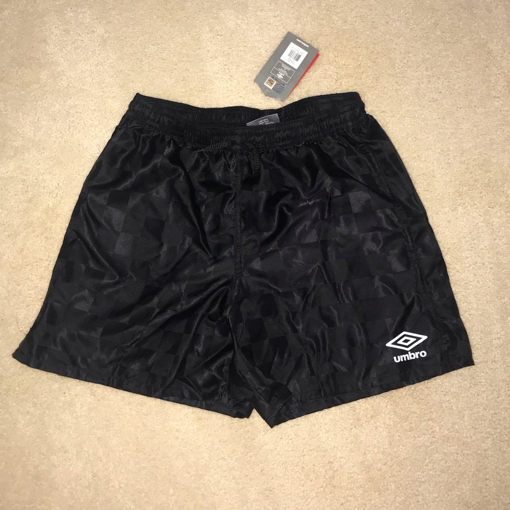 Black soccer shorts, new and never worn